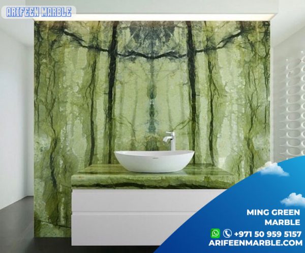 ming green marble bathroom polished