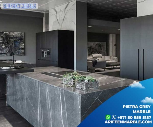 Pietra Grey Marble Countertops Supplier in Dubai