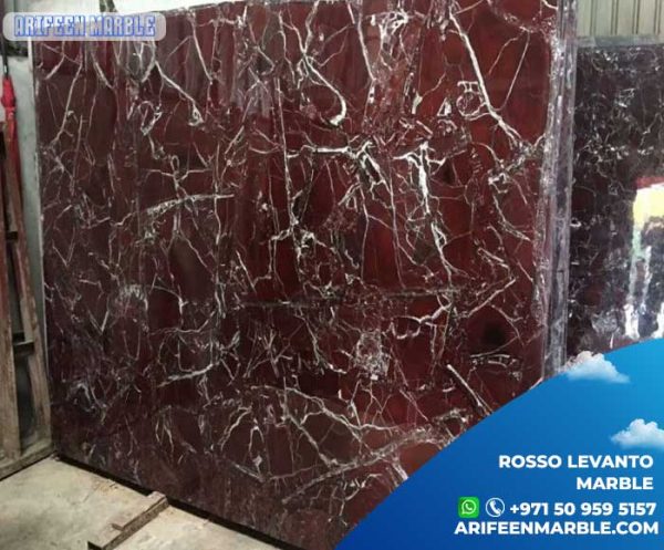 rosso levanto marble slab Supplier in Dubai