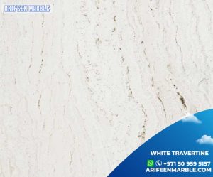 white travertine tile