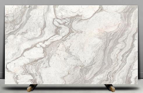 Close up of white marble with intricate veining